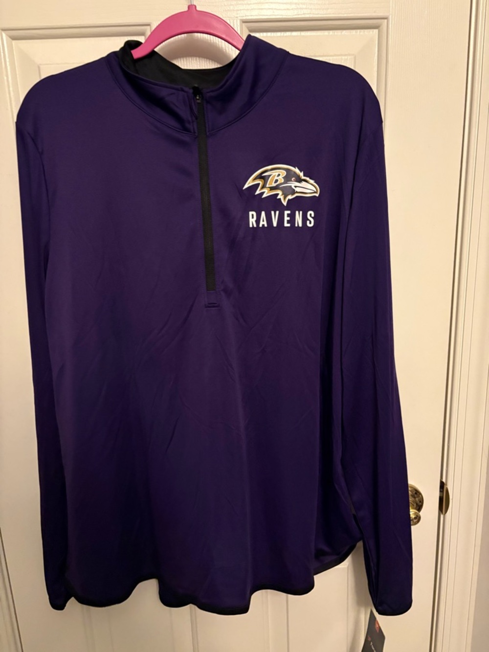 Fanatics Purple Pullover with Logo Tag